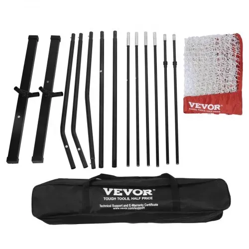 VEVOR Volleyballnetz Höhenverstellbares Volleyballnetz Set, 4,3 x 2,3-2,4 m Tragbarer Beachvolleyball-Netz, Volleyballnetz Faltbare Volleyballnetz mit Volleyball & Tragetasche, für Garten, Strand – Bild 8