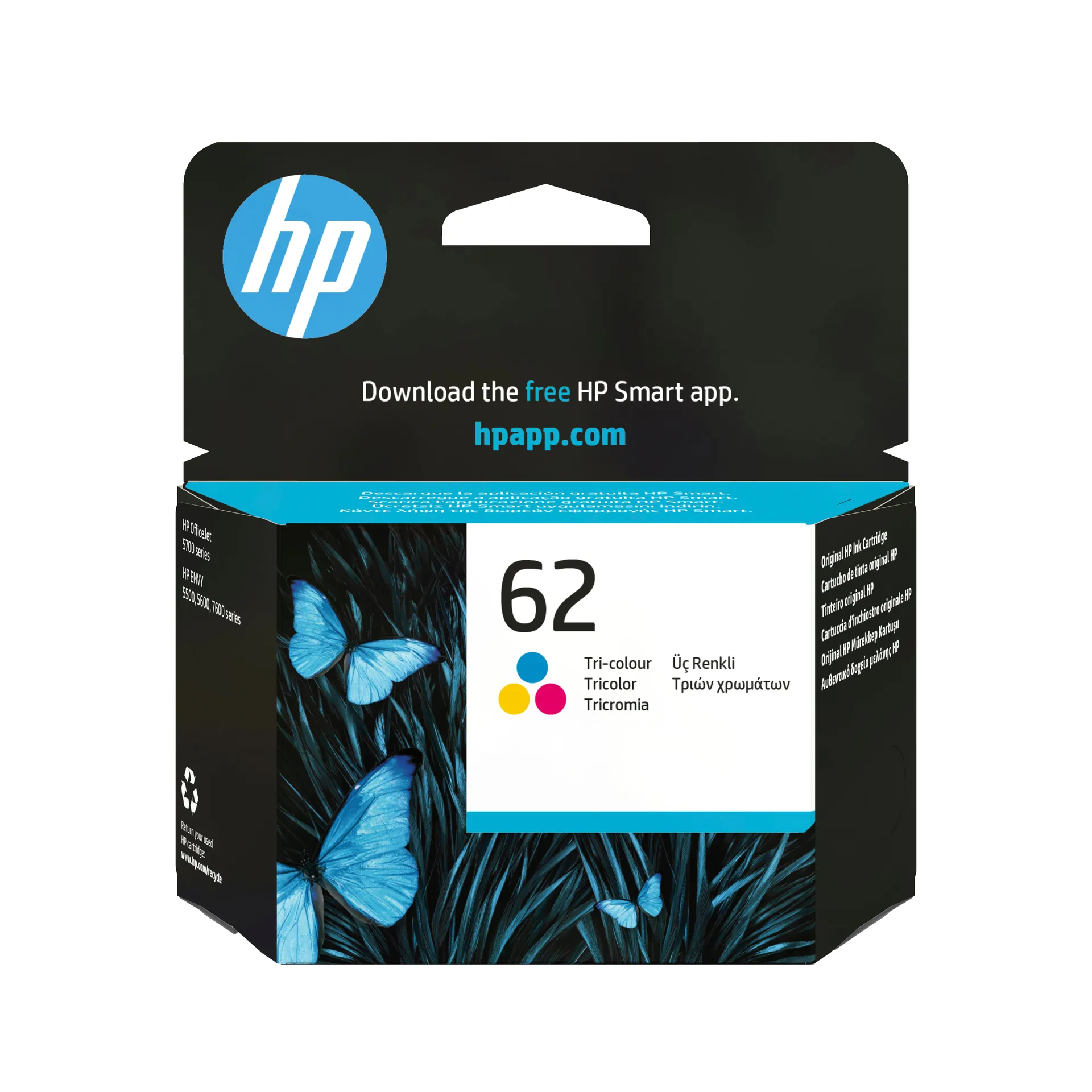 HP 62 Cyan/Magenta/Gelb Original Tintenpatrone HP 62 Cyan/Magenta/Gelb Original Tintenpatrone