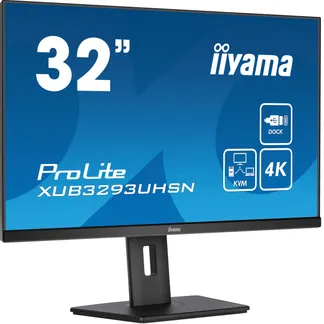iiyama ProLite 31.5″ (80 cm) Desktop-Monitor mit IPS-Panel-Technologie, einem KVM-Switch, USB-C-Dock und RJ45 (LAN) Anschluss iiyama ProLite 31.5″ (80 cm) Desktop-Monitor mit IPS-Panel-Technologie, einem KVM-Switch, USB-C-Dock und RJ45 (LAN) Anschluss