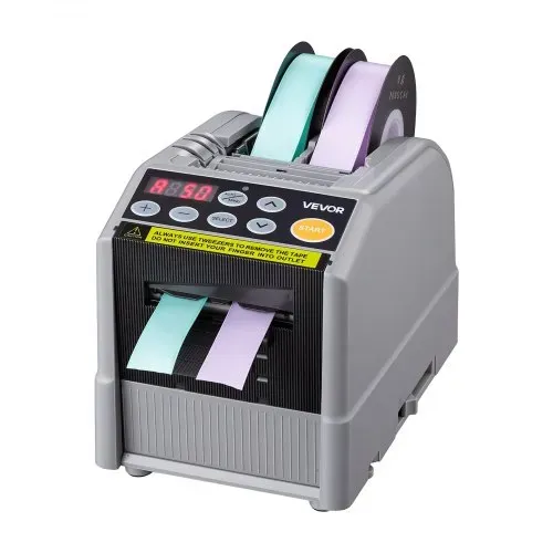 VEVOR Automatischer Klebebandspender mit 5-999mm Einstellbare Schnittlänge, Elektrischer Klebebandschneider für Verpackung Lagerung, 6-60mm Bandbreite, Geeignet für Bänder & Schleifen, Tastensteuerung – Bild 9