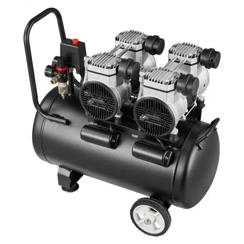 VEVOR 3 KW Druckluftkompressor, Ölfreier Kompressor mit 50 L Lufttank, Flüsterkompressor mit 255 L/min bei 6,2 bar & Max. 8 bar, Tragbarer Luftkompressor mit Rädern & Griff für Werkstatt Heimwerker – Bild 9