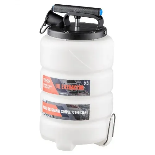 VEVOR Flüssigkeitsabsauger, 9,5 L Fassungsvermögen, Manuelle Ölabsaugpumpe mit Schlauch & Verlängerungsschläuchen, Öltransfersystem mit HDPE-Tank, Pumpenwerkzeug für Autos, Rasenmäher, Boote – Bild 8