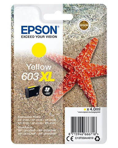 Epson Singlepack Yellow 603XL Ink Epson Singlepack Yellow 603XL Ink