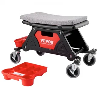 VEVOR Werkstatthocker Rollhocker 640 x 335 x 390 mm, 136 kg Belastbar Werkstatt Rollsitz Montagehocker Garagenhocker, Werkstatt-Arbeits-Hocker-Stuhl-Sitz inkl. Aufbewahrungsbox & Paletten, Mobil VEVOR Werkstatthocker Rollhocker 640 x 335 x 390 mm, 136 kg Belastbar Werkstatt Rollsitz Montagehocker Garagenhocker, Werkstatt-Arbeits-Hocker-Stuhl-Sitz inkl. Aufbewahrungsbox & Paletten, Mobil