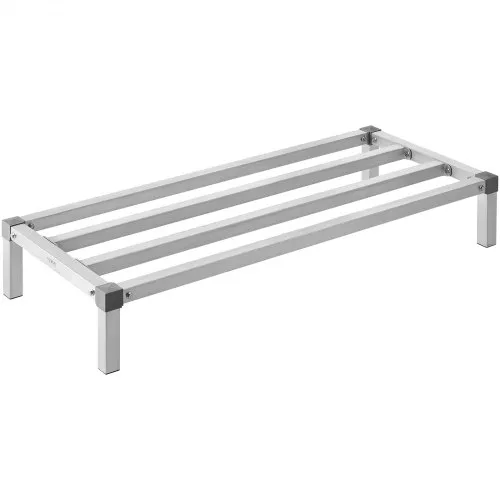 VEVOR Aluminium-Stauregal, 48 x 20 Zoll kommerzielles Bodenregal für Lebensmittel, 8 Zoll über dem Boden, 1000 lbs Tragkraft, komplett verschweißtes Aluminium-Lagerregal, für die Lagerung in Restaurants, Küchen, Garagen und Fahrzeugen VEVOR Aluminium-Stauregal, 48 x 20 Zoll kommerzielles Bodenregal für Lebensmittel, 8 Zoll über dem Boden, 1000 lbs Tragkraft, komplett verschweißtes Aluminium-Lagerregal, für die Lagerung in Restaurants, Küchen, Garagen und Fahrzeugen