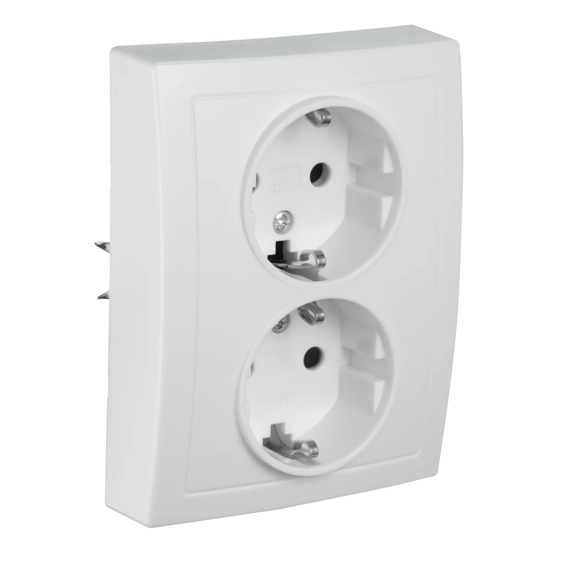 Schutzkontakt-Steckdose McPower ''Flair'' 2-fach, 250V~/16A, weiß – Bild 2