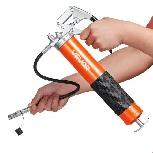 VEVOR Fettpresse, 551 bar, Pistolengriff-Schmierpressen-Set mit 0,4 L Fassungsvermögen, Einhandfettpresse inkl. 45,7 cm Flexschlauch, 1 Verlängerungsrohr & 1 scharfer Düse für Kfz & Schifffahrt – Bild 8