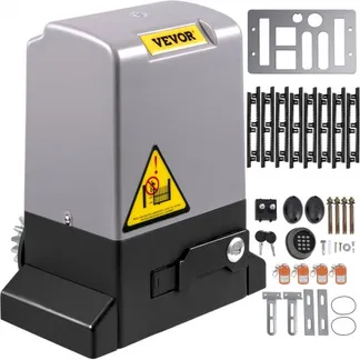 VEVOR Schiebetorantrieb 1800 kg 8 m Automatisches Toröffner mit 4 Fernbedienungen und APP-Steuerung Elektrischer Rolltormotor für Einfahrten Komplettes Hardware-Sicherheitssystem-Kit für Torantriebe VEVOR Schiebetorantrieb 1800 kg 8 m Automatisches Toröffner mit 4 Fernbedienungen und APP-Steuerung Elektrischer Rolltormotor für Einfahrten Komplettes Hardware-Sicherheitssystem-Kit für Torantriebe