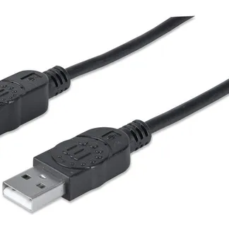 Manhattan Hi-Speed USB B Anschlusskabel, USB 2.0, Typ A Stecker – Typ B Stecker, 480 Mbps, 5 m, Schwarz Manhattan Hi-Speed USB B Anschlusskabel, USB 2.0, Typ A Stecker – Typ B Stecker, 480 Mbps, 5 m, Schwarz