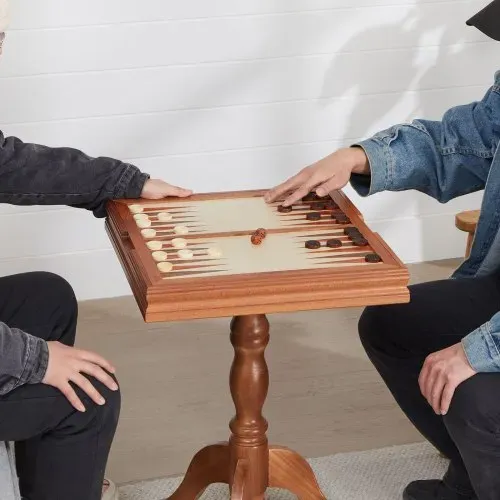 VEVOR Schachspiel aus Holz, 650 x 650 x 675 mm Schachspielset, Desktop Schachbrettspiele mit Schachfiguren, Schachset Set für Party Familie Aktivitäten, Reiseschach, Kinder, Chess Board – Bild 7