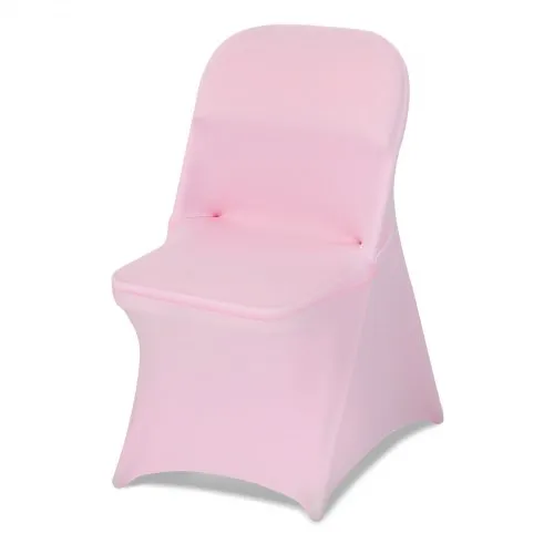 VEVOR Stuhlhussen Stuhlbezug Stretch 50 Stk. waschbarer & abnehmbarer Stuhlüberzug aus Polyester-Spandex für Hochzeitsfeiern Esszimmerbankette, passend für Klappstühle (45 x 46 x 77 cm) Pink VEVOR Stuhlhussen Stuhlbezug Stretch 50 Stk. waschbarer & abnehmbarer Stuhlüberzug aus Polyester-Spandex für Hochzeitsfeiern Esszimmerbankette, passend für Klappstühle (45 x 46 x 77 cm) Pink