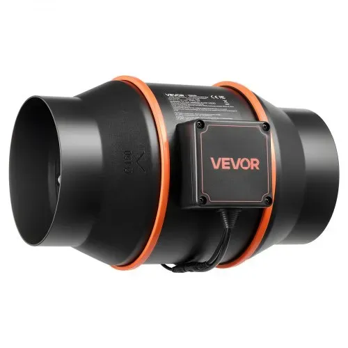 VEVOR 152,4mm Rohrventilator Regelbar, 683m³/h Inline-Rohrlüfter mit PWM & App-Steuerung, Kanalventilator mit 10 Stufen 9h Timer EC-Motor, Abluftventilator für Gewächshaus Badzimmer Keller Rauchabzug – Bild 10