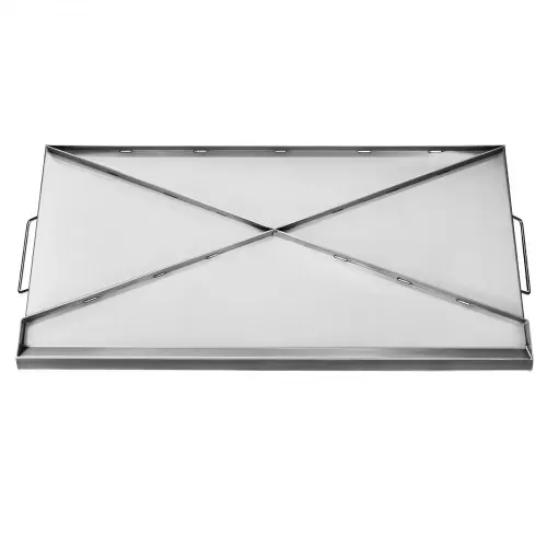 VEVOR Grillplatte Grillpfanne Edelstahl universelle rechteckige Platte (809 x 370 mm) mit flacher Oberseite, Gasgrill-Grillplatte für BBQ-Grill Teppanyaki, tragbares Familienkochgeschirr mit Griff – Bild 10
