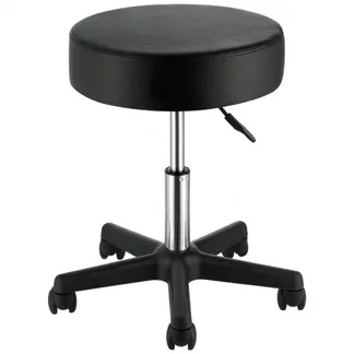 VEVOR Rollhocker mit Rollen, 181 kg Gewichtskapazität, Höhenverstellbar, Hocker mit Ultradickem Sitzkissen, Drehhocker für Salon, Bar, Zuhause, Büro, Medizin, Massage, Schwarz VEVOR Rollhocker mit Rollen, 181 kg Gewichtskapazität, Höhenverstellbar, Hocker mit Ultradickem Sitzkissen, Drehhocker für Salon, Bar, Zuhause, Büro, Medizin, Massage, Schwarz