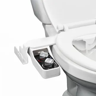 VEVOR Bidet-Toilettenaufsatz 7 mm ultradünner Toilettensitz-Aufsatz mit 2 einziehbaren Düsen (Kaltwasser / Warmwasser) & 2 Drehknöpfen & einstellbarm Wasserdruck für die Gesäß- und Intimwäsche VEVOR Bidet-Toilettenaufsatz 7 mm ultradünner Toilettensitz-Aufsatz mit 2 einziehbaren Düsen (Kaltwasser / Warmwasser) & 2 Drehknöpfen & einstellbarm Wasserdruck für die Gesäß- und Intimwäsche