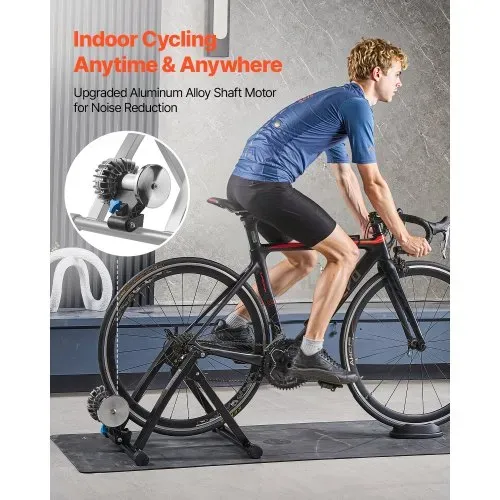 VEVOR Fahrrad Rollentrainer Fahrradtrainer für 660,4-736,6 mm / 700C-Räder, klappbarer Radtrainer Heimtrainer mit Schnellspanner & Vorderradunterlage, 150 kg belastbar, Fahrradfahren Heimtraining – Bild 2