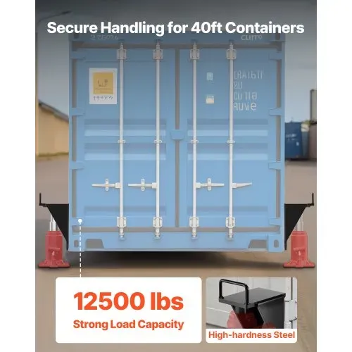 VEVOR Versandcontainer Wagenheber mit U-förmigem Griff, 5,6T, 2 Stk., Lagernivellierer-Booster, hält Sonne & Regen stand, Containerheberöse für Schifffahrtsindustrie, Logistik, Lagerverwaltung VEVOR Versandcontainer Wagenheber mit U-förmigem Griff, 5,6T, 2 Stk., Lagernivellierer-Booster, hält Sonne & Regen stand, Containerheberöse für Schifffahrtsindustrie, Logistik, Lagerverwaltung