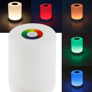 LED Akku-Tischleuchte mit Touch-Funktion Höhe 113mm, Warmweiß + RGB LED Akku-Tischleuchte mit Touch-Funktion Höhe 113mm, Warmweiß + RGB