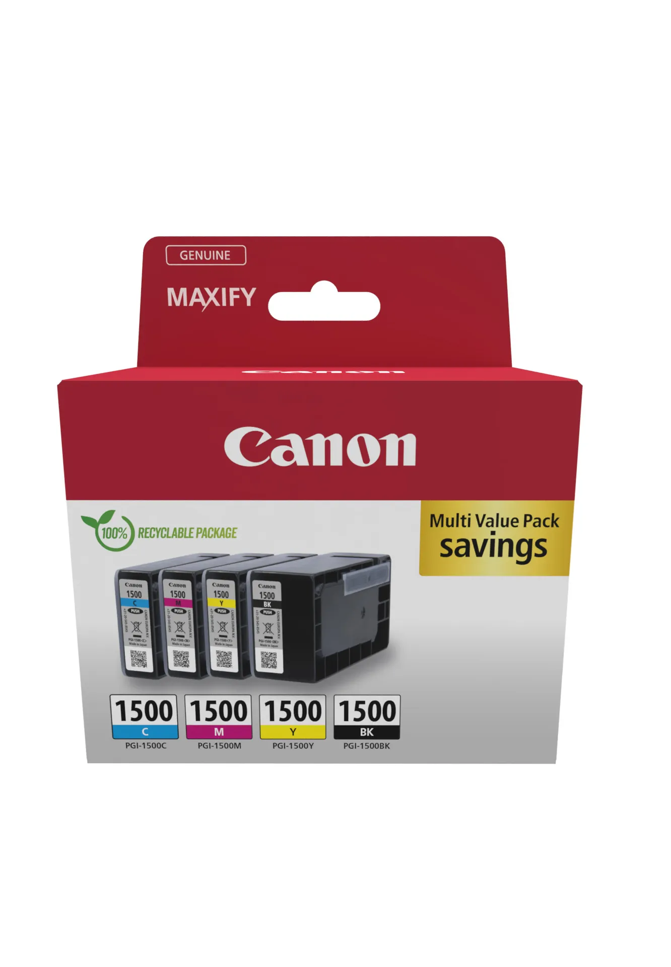 Canon PGI-1500 BK/C/M/Y Multipack Canon PGI-1500 BK/C/M/Y Multipack