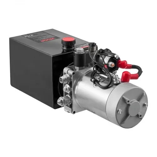 VEVOR 6 Qt Hydraulikaggregat einfachwirkende Kippanhängerpumpe, maximaler Öffnungsdruck 22 MPa und Fördermenge 3,4 L/min, 12 V DC Hydraulikpumpe mit Metallbehälter für Kippanhänger Schwarz – Bild 10