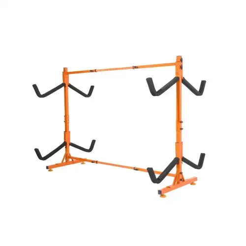 VEVOR Kayak Halterung Kajak Aufhänger 1260 x 1070 x 1375 mm, Freistehender Kajakständer 4 Kajaks 1230–1825 mm Breitenverstellbereich, Kajak Aufbewahrungsregal Robuste Kajak-Aufbewahrungshaken – Bild 9