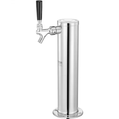VEVOR Kegerator-Bierturm-Kit, Einzelzapfhahn-Bierumrüstsatz, Edelstahl-Fass-Bierturm-Zapfanlage mit Doppelmessgerät W21.8-Regler und S-System-Fasskupplung für Partys zu Hause – Bild 9