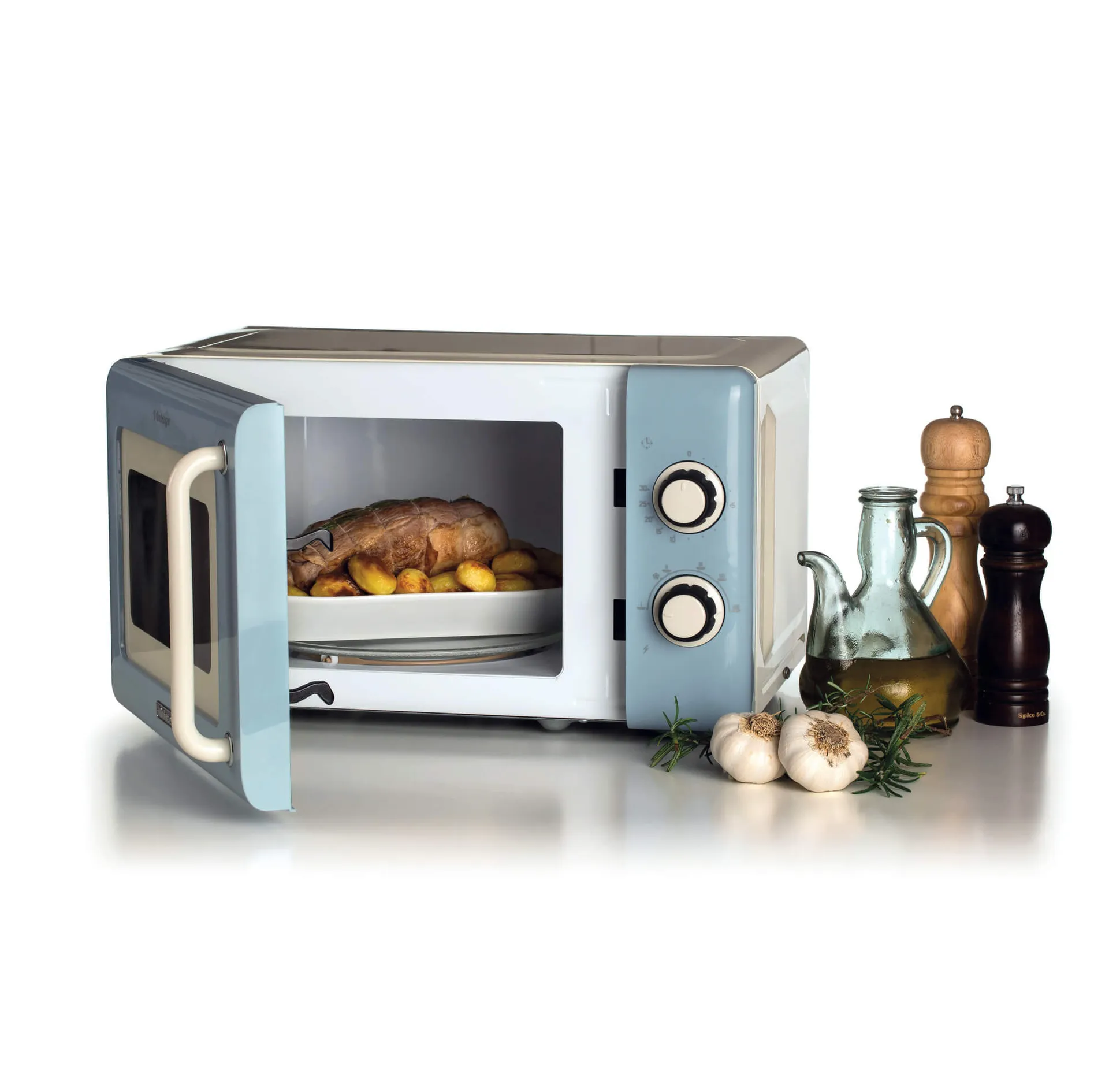 Ariete Vintage Line 3960/05 Hellblau Solo-Mikrowelle Arbeitsplatte 20 l 800 W – Bild 4