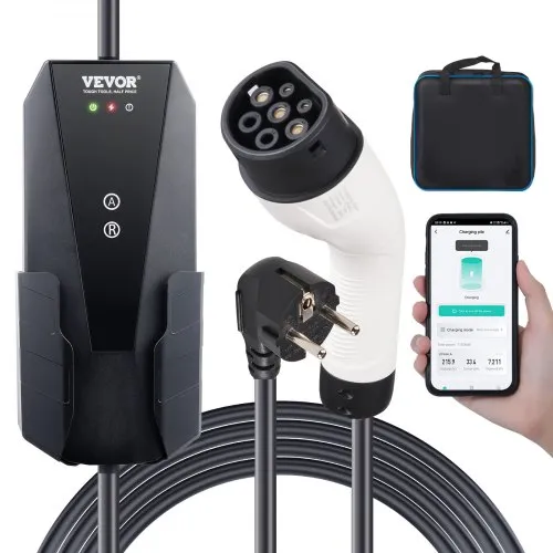 VEVOR Tragbares EV-Ladegerät 3,68 kW Ladegerät für Elektrofahrzeuge EV-Ladekabel Typ 2(IEC62196) CEE 7/7 Stecker 8-16A 1-Phasig EV-Ladestation 8,6m Kabellänge IP66 Wasserdicht Wallbox VEVOR Tragbares EV-Ladegerät 3,68 kW Ladegerät für Elektrofahrzeuge EV-Ladekabel Typ 2(IEC62196) CEE 7/7 Stecker 8-16A 1-Phasig EV-Ladestation 8,6m Kabellänge IP66 Wasserdicht Wallbox