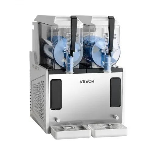 VEVOR Slush Maschine 2 x 3 L, Slusheis Eisbereiter 450 W (kein Eis nötig), Elektrische Margarita-Maschine mit Selbstreinigungsfunktion, Geeignet für Frozen Margaritas Frappés Milchshakes Shakes – Bild 8
