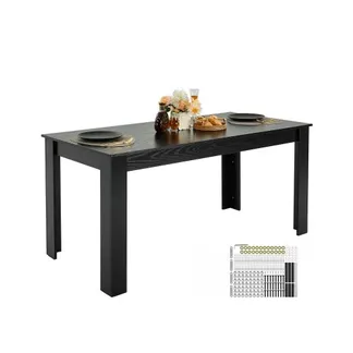 VEVOR Rechteckiger Esstisch Küchentisch Holztisch (160 cm / 150 kg belastbar) für 4–6 Personen, Bauernhaus-Esszimmermöbel Konferenztisch für Küche zu Hause Wohnzimmer, braun (nur Tisch) VEVOR Rechteckiger Esstisch Küchentisch Holztisch (160 cm / 150 kg belastbar) für 4–6 Personen, Bauernhaus-Esszimmermöbel Konferenztisch für Küche zu Hause Wohnzimmer, braun (nur Tisch)
