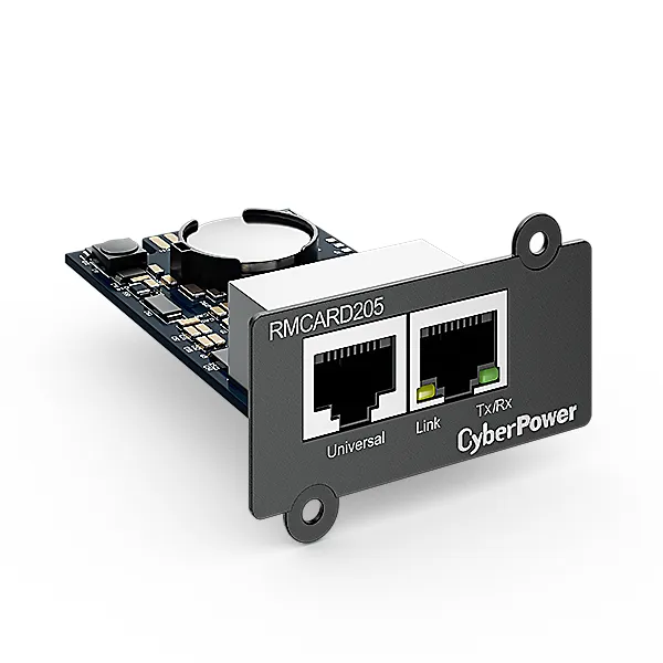 CyberPower RMCARD205 Netzwerkkarte 100MB, IPv4/v6, SNMPv1/v3, HTTP/HTTPs, TCP/IP, UDP, DHCP, NTP, DNS, SMTP, SSH, SSL, TLS, Telnet, FTP und Syslog, komp. mit ext. Sensor (Optional), für Expansion Port – Bild 2
