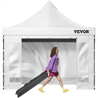 VEVOR Pavillon faltbar 3x3m Faltpavillon 240g PVC-beschichtetes Polyester Pop-Up-Pavillon 1,95-2,13m Einstellbar Partyzelt Festzelt Strandzelt Weiß für Hochzeiten oder andere kommerzielle Aktivitäten VEVOR Pavillon faltbar 3x3m Faltpavillon 240g PVC-beschichtetes Polyester Pop-Up-Pavillon 1,95-2,13m Einstellbar Partyzelt Festzelt Strandzelt Weiß für Hochzeiten oder andere kommerzielle Aktivitäten
