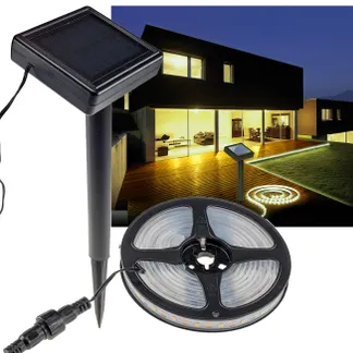 LED Solar LED-Stripe 3m, warmweiß 3000K IP44, Dämmerungssensor LED Solar LED-Stripe 3m, warmweiß 3000K IP44, Dämmerungssensor