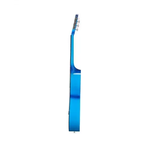 VEVOR Konzertgitarre, 960 mm, Holz-Klassikgitarren-Starter-Set für Anfänger, mit Nylonsaiten, Gigbag, Gurt, Stimmgerät, zusätzlichen Saiten, Plektren, Kapodaster, Linde, für Einsteiger, Blau – Bild 9
