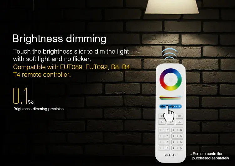 MiBoxer FUT105 LED Retrofit E27 Bulb 12W RGB-WW (RGB-CCT) Lampe mit Funk und WLAN – Bild 4