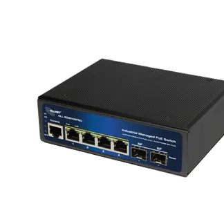ALLNET Switch industrial full managed Layer2+ 6 Port GbE • PoE Budget 360W • 4x PoE bt • 2x SFP • Lüfterlos • DIN • ALL-SGI8106PMJ-BT ALLNET Switch industrial full managed Layer2+ 6 Port GbE • PoE Budget 360W • 4x PoE bt • 2x SFP • Lüfterlos • DIN • ALL-SGI8106PMJ-BT