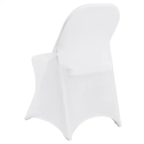 VEVOR Stuhlhussen aus Elastischem Spandex für Klappstühle, Universell Passender Stuhlbezug, Abnehmbare & Waschbare Schonbezüge, für Hochzeiten, Partys, Feiern, Essen (30 Stück, Weiß) – Bild 9