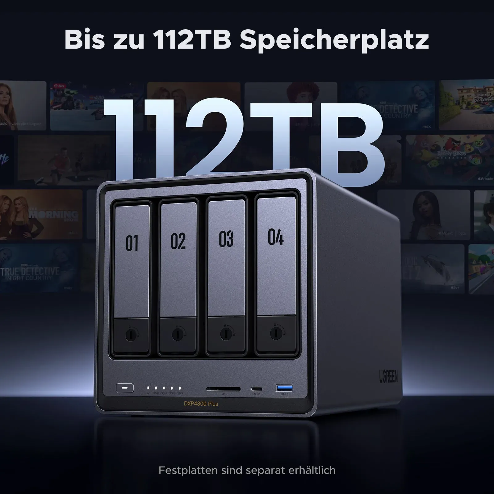 Ugreen NASync DXP4800 Plus NAS Desktop Intel® Pentium® Gold 8505 8 GB DDR5 0 TB UGOS Pro – Bild 2