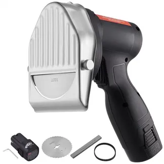 VEVOR Dönnerschneider 80 W Kebabschneider, Kabelloses Elektromesser Gyrosmesser, Türkisches Schawarma Dönermesser 0-8 mm Einstellbare Dicke, Commercial Kebab Slicer mit 100 mm Klingen Schwarz VEVOR Dönnerschneider 80 W Kebabschneider, Kabelloses Elektromesser Gyrosmesser, Türkisches Schawarma Dönermesser 0-8 mm Einstellbare Dicke, Commercial Kebab Slicer mit 100 mm Klingen Schwarz