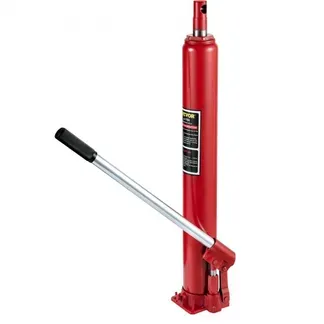 VEVOR Hydraulischer langer Rammheber, 4 t Tragfähigkeit, mit Einzelkolbenpumpe und flacher Basis, manueller Hubarbeitsbühnenheber mit Griff, für Garagen-/Ladenkräne, Motorhebevorrichtung, rot VEVOR Hydraulischer langer Rammheber, 4 t Tragfähigkeit, mit Einzelkolbenpumpe und flacher Basis, manueller Hubarbeitsbühnenheber mit Griff, für Garagen-/Ladenkräne, Motorhebevorrichtung, rot