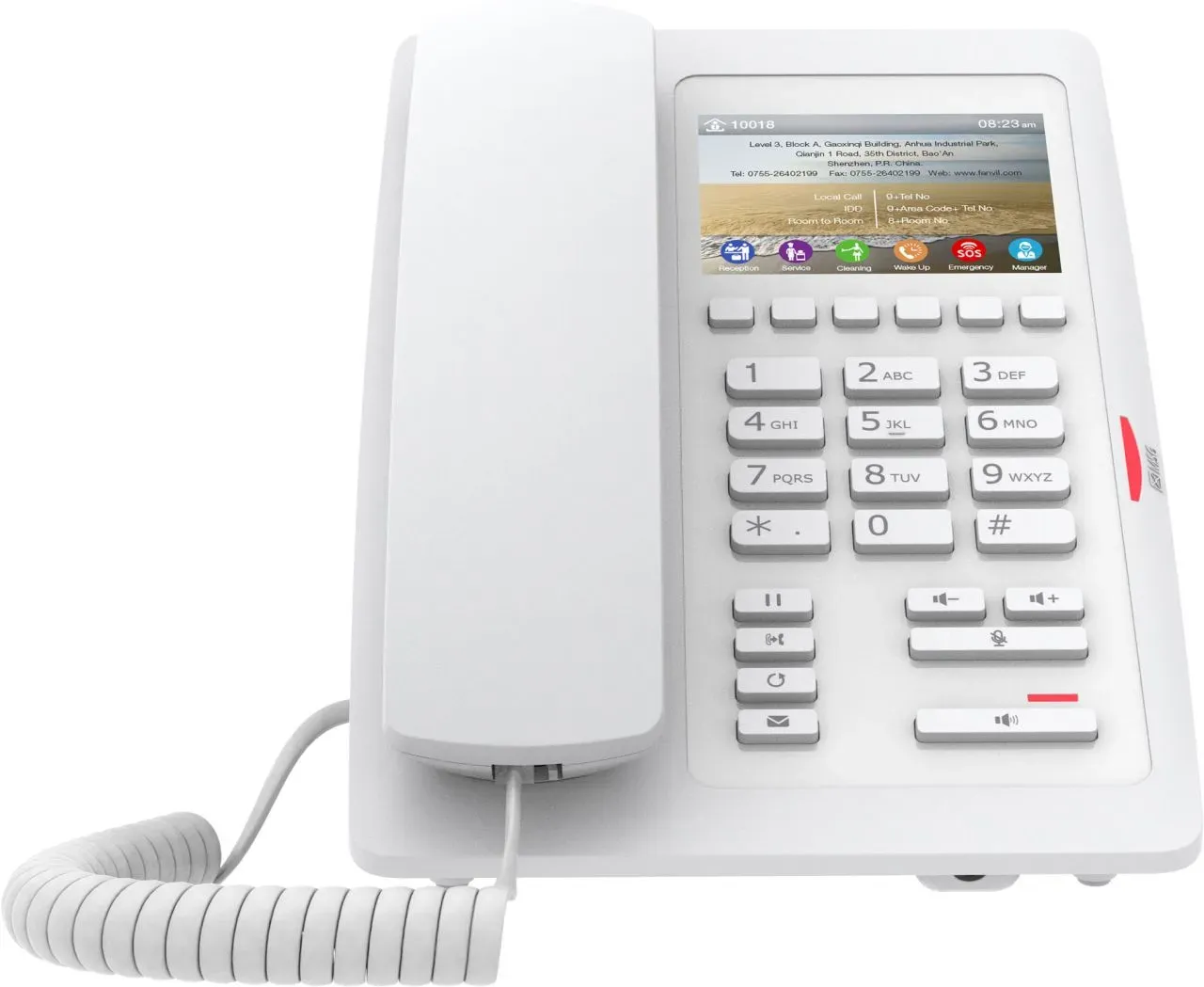 Fanvil H5-White, H5 White High-end hotel phone / SIP Fanvil H5-White, H5 White High-end hotel phone / SIP