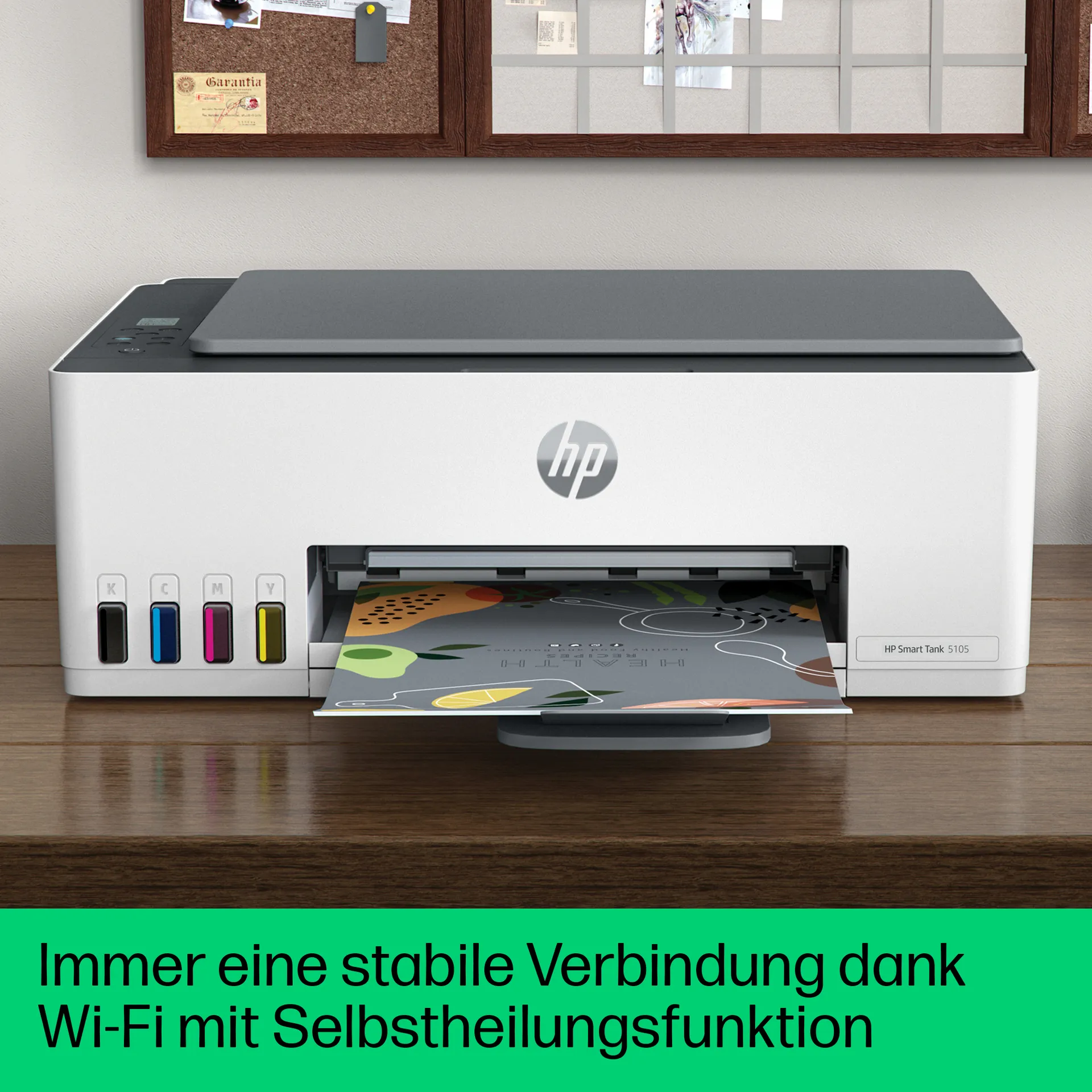 HP Smart Tank 5105 Wireless All-in-One Farbe Drucker, Kopierer, Scanner – Bild 7
