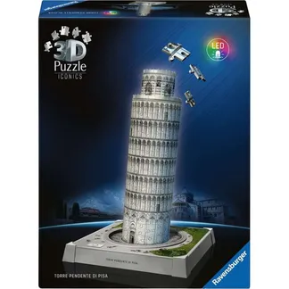 3D Puzzle Iconics: Schiefer Turm von Pisa – mit Licht 3D Puzzle Iconics: Schiefer Turm von Pisa – mit Licht