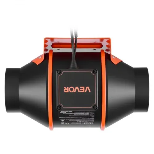 VEVOR 101,6mm Rohrventilator Regelbar, 349m³/h Inline-Rohrlüfter mit PWM & App-Steuerung, Kanalventilator mit 10 Stufen 9h Timer EC-Motor, Abluftventilator für Gewächshaus Badzimmer Keller Rauchabzug – Bild 8