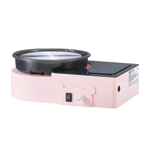 VEVOR Mini Töpferscheibe Maschine 158 mm Drehteller mit einstellbarer Rotationsgeschwindigkeit, elektrische Tonscheibe mit Tonformungswerkzeugen, geeignet für Heimwerken Töpferkurse, Rosa – Bild 8