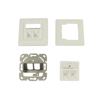 Keystone, Modulträger, UP Dosen für 2xTP-Modul, Reinweiss, Synergy 21, Keystone, Modulträger, UP Dosen für 2xTP-Modul, Reinweiss, Synergy 21,