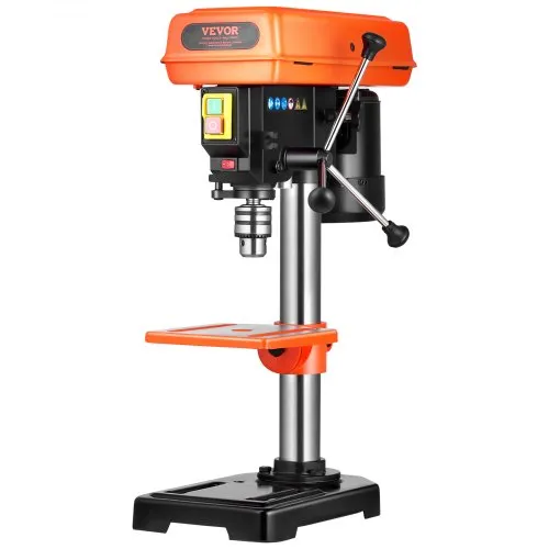 VEVOR 203,2 mm Tischbohrmaschine, 500 W Induktionsmotor, Säulenbohrmaschine mit 500 bis 2500 U/min einstellbarer Drehzahl, 0–45° neigbarer Arbeitstisch, LED, Standbohrmaschine für Holzmetall VEVOR 203,2 mm Tischbohrmaschine, 500 W Induktionsmotor, Säulenbohrmaschine mit 500 bis 2500 U/min einstellbarer Drehzahl, 0–45° neigbarer Arbeitstisch, LED, Standbohrmaschine für Holzmetall