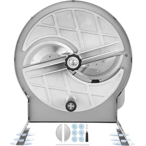 VEVOR Manueller Gemüse- und Obstschneider, 0–12 mm Dicke, Einstellbare Schneidemaschine, Lebensmittelschneider aus Edelstahl mit 2 Ersatzklingen, für Kartoffeln, Gurken, Zitronen, Tomaten – Bild 8