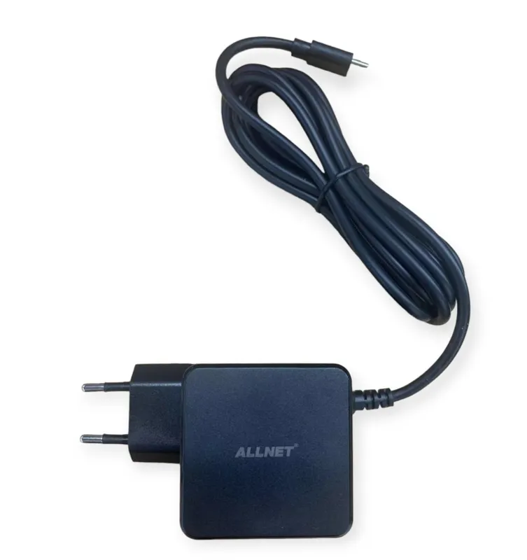ALLNET Ersatznetzteil QC USB-C PD GaN Netzteil Power Supply 45 Watt 1x USB Typ-C mit 2m festem Kabel**EU PLUG** – Bild 4