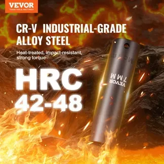 VEVOR 1/2 Zoll Steckschlüsselsatz CR-V-legierter Stahl 33-tlg Steckschlüssel Satz 10-24 mm Tiefe Stecknüsse Schlagschrauber, HRC 42-48 Steckschlüssel inkl Werkzeugkoffer, Metrisch Schraubenausdreher VEVOR 1/2 Zoll Steckschlüsselsatz CR-V-legierter Stahl 33-tlg Steckschlüssel Satz 10-24 mm Tiefe Stecknüsse Schlagschrauber, HRC 42-48 Steckschlüssel inkl Werkzeugkoffer, Metrisch Schraubenausdreher